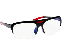 Thumbnail for MATTE BLACK & RED DROP LENS KIDS BLUE LIGHT BLOCKING GLASSES
