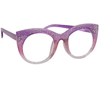 Thumbnail for PURPLE PINK GRADIENT CATEYE KIDS BLUE LIGHT BLOCKING GLASSES