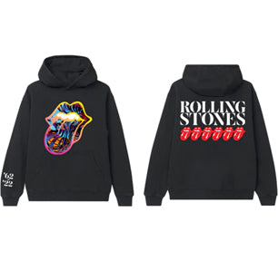 CYBERDELLIC TONGUE BLACK HOODIE