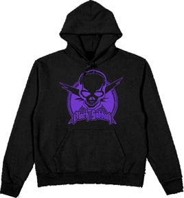 PURPLE SKULL LOGO HOODIE