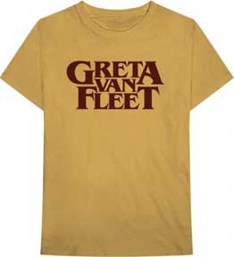GRETA VAN FLEET - OLD GOLD LOGO MENS T-SHIRT