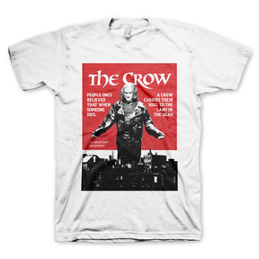 THE CROW POSTER CREAM MENS T-SHIRT