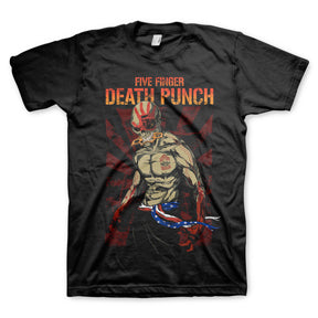 FIVE FINGER DEATH PUNCH PATRIOTIC MENS T-SHIRT