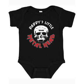 METAL BABIES DADDIES LITTLE METALHEAD ONESIE