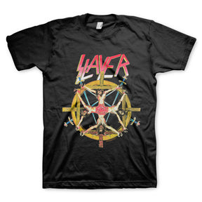 SLAYER CHRIST WHEEL MENS T-SHIRT