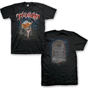 TANKARD DIE WITH A BEER MENS T-SHIRT