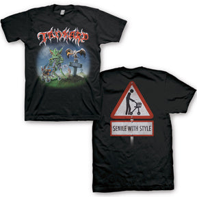 TANKARD ONE FOOT IN THE GRAVE MENS T-SHIRT