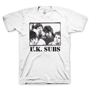 UK SUBS ENDANGERED PHOTO MENS T-SHIRT