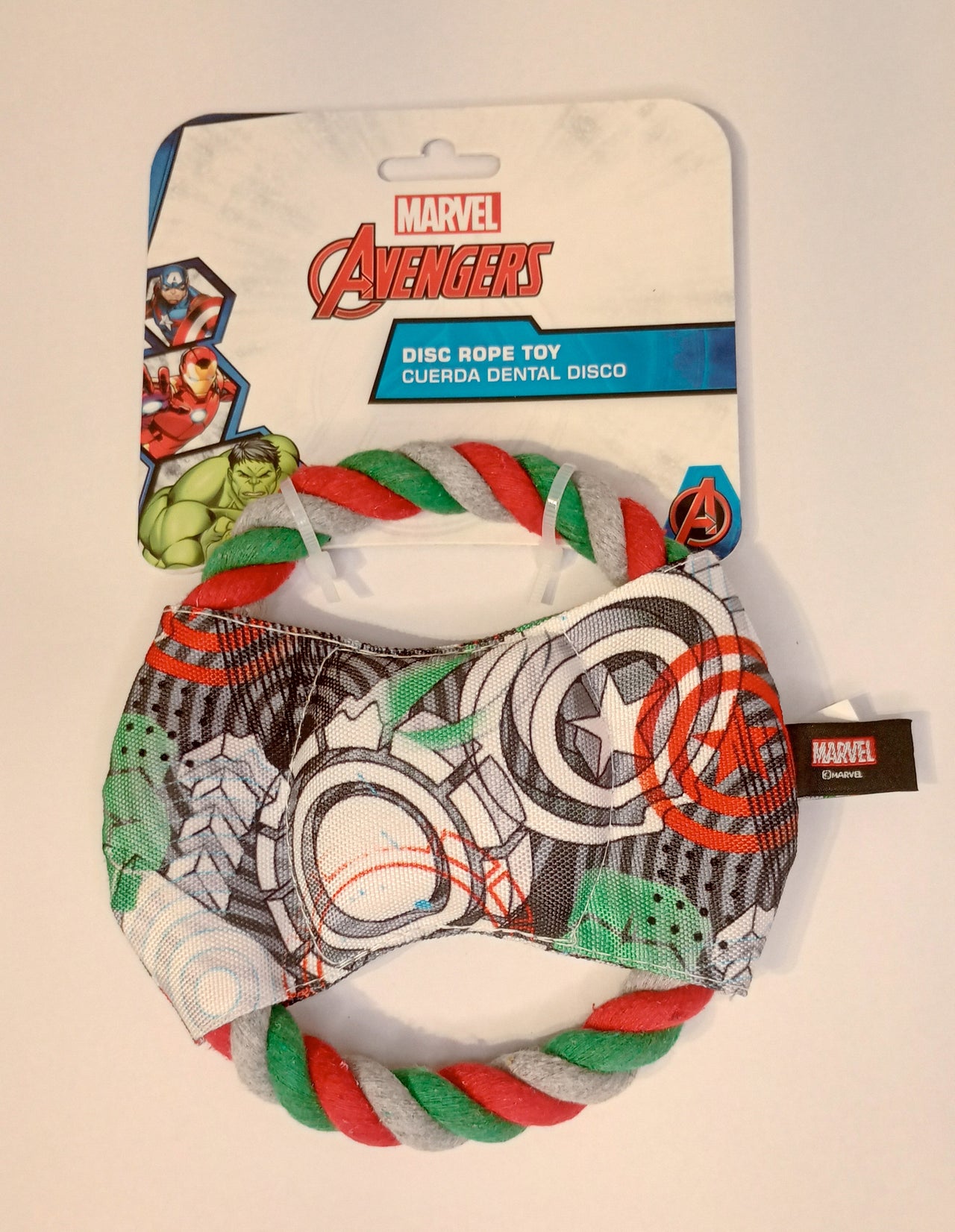 CLANDY - Dog Toy - Disc rope - Avengers- 12 PC PPK ($3.50 EACH)
