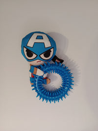 Thumbnail for CLANDY - Dog Toy - Spinny Ring  - Capt America - 12 PC PPK ($7.50 EACH)