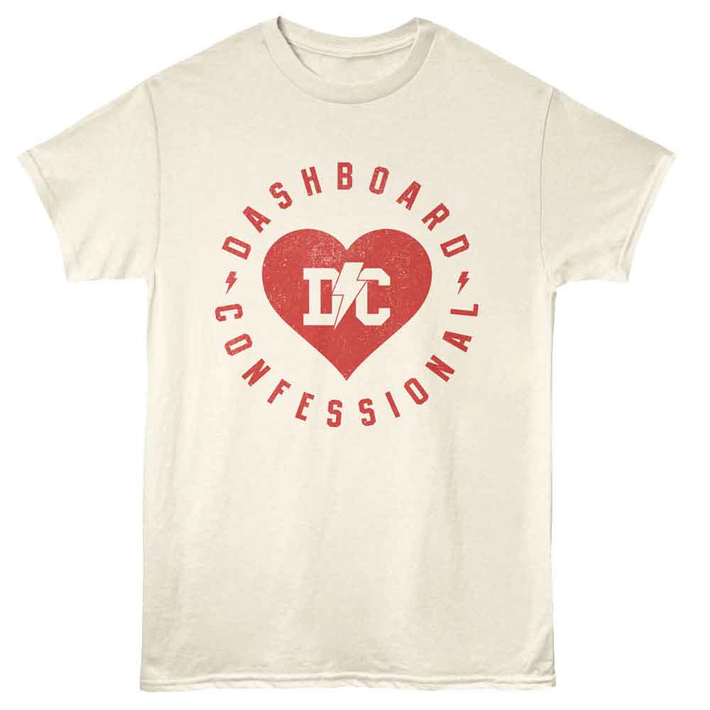 Dashboard Confessional - Lightning Bolt Heart T-Shirt