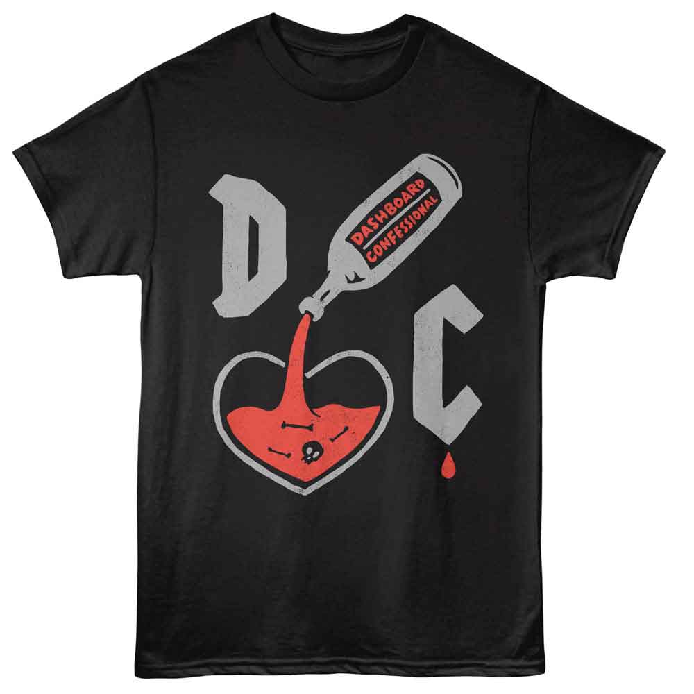 Dashboard Confessional - Liquid Heart T-Shirt