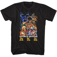 Thumbnail for DOUBLE DRAGON-DOUBLE DRAGON POSTER-BLACK ADULT S/S TSHIRT