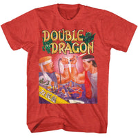 Thumbnail for DOUBLE DRAGON-DOUBLE DRAGON 1 ARCADE SMASH-RED HEATHER ADULT S/S TSHIRT