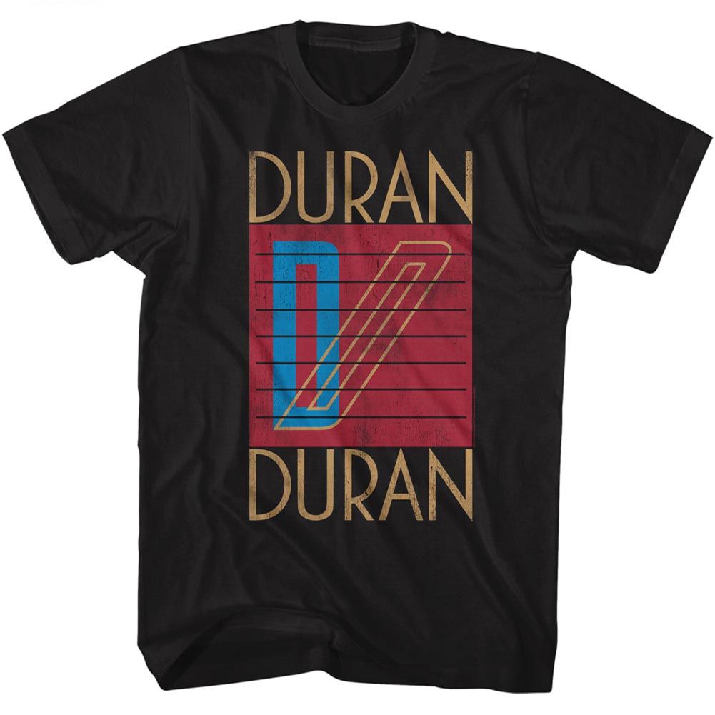 DURAN DURAN-LOGO-BLACK ADULT S/S TSHIRT