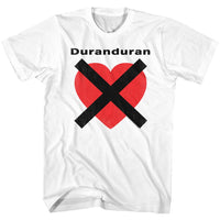 Thumbnail for DURAN DURAN-HEARTX-WHITE ADULT S/S TSHIRT