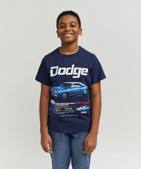 Thumbnail for Dodge White Hat Special Kid's Graphic Short Sleeve T-Shirt