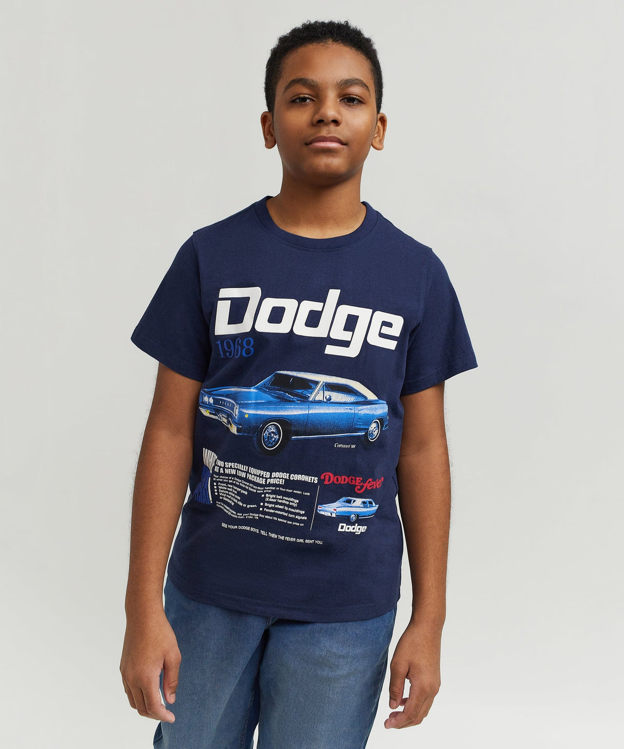 Dodge White Hat Special Kid's Graphic Short Sleeve T-Shirt