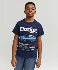 Thumbnail for Dodge White Hat Special Kid's Graphic Short Sleeve T-Shirt