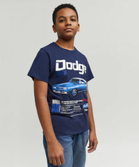 Thumbnail for Dodge White Hat Special Kid's Graphic Short Sleeve T-Shirt