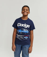 Thumbnail for Dodge White Hat Special Kid's Graphic Short Sleeve T-Shirt