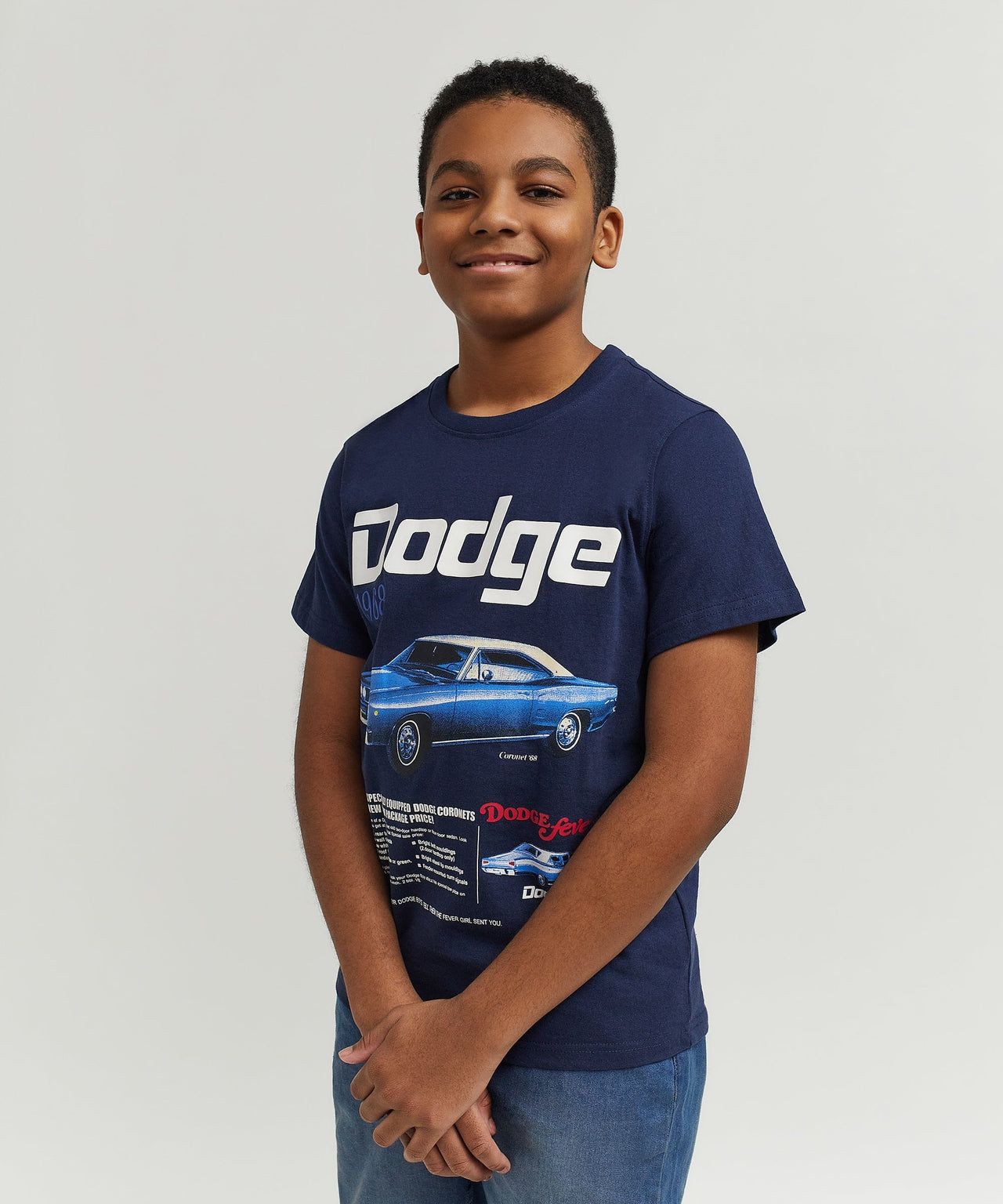 Dodge White Hat Special Kid's Graphic Short Sleeve T-Shirt