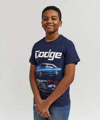 Thumbnail for Dodge White Hat Special Kid's Graphic Short Sleeve T-Shirt