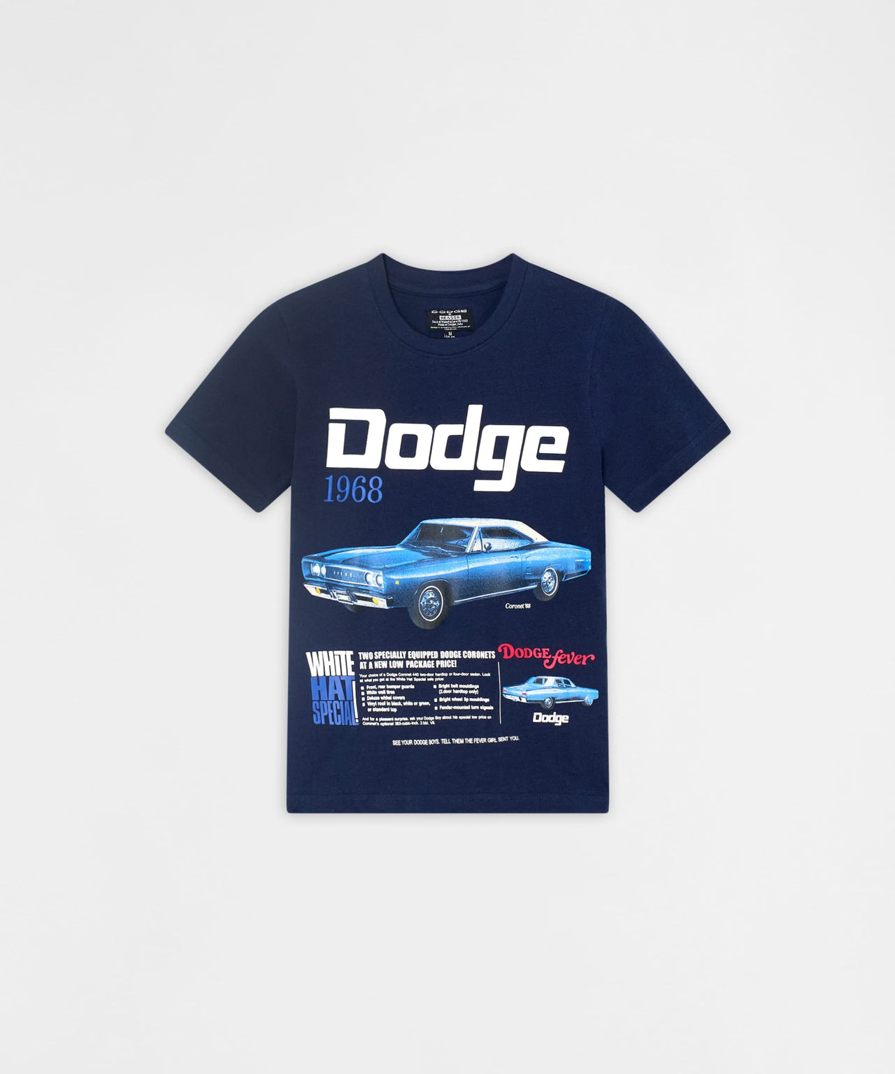 Dodge White Hat Special Kid's Graphic Short Sleeve T-Shirt