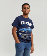 Thumbnail for Dodge White Hat Special Kid's Graphic Short Sleeve T-Shirt