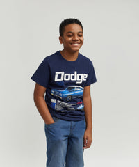 Thumbnail for Dodge White Hat Special Kid's Graphic Short Sleeve T-Shirt