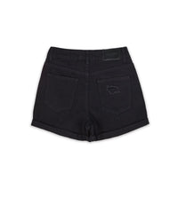 Thumbnail for After Hours Women's Distressed Denim Shorts - Black