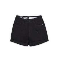 Thumbnail for After Hours Women's Distressed Denim Shorts - Black