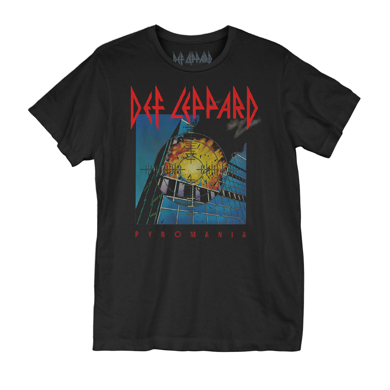 DEF LEPPARD PYROMANIA BLACK UNISEX TSHIRT