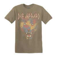 Thumbnail for DEF LEPPARD PAINTED PIGMENT TAN S/S UNISEX TSHIRT