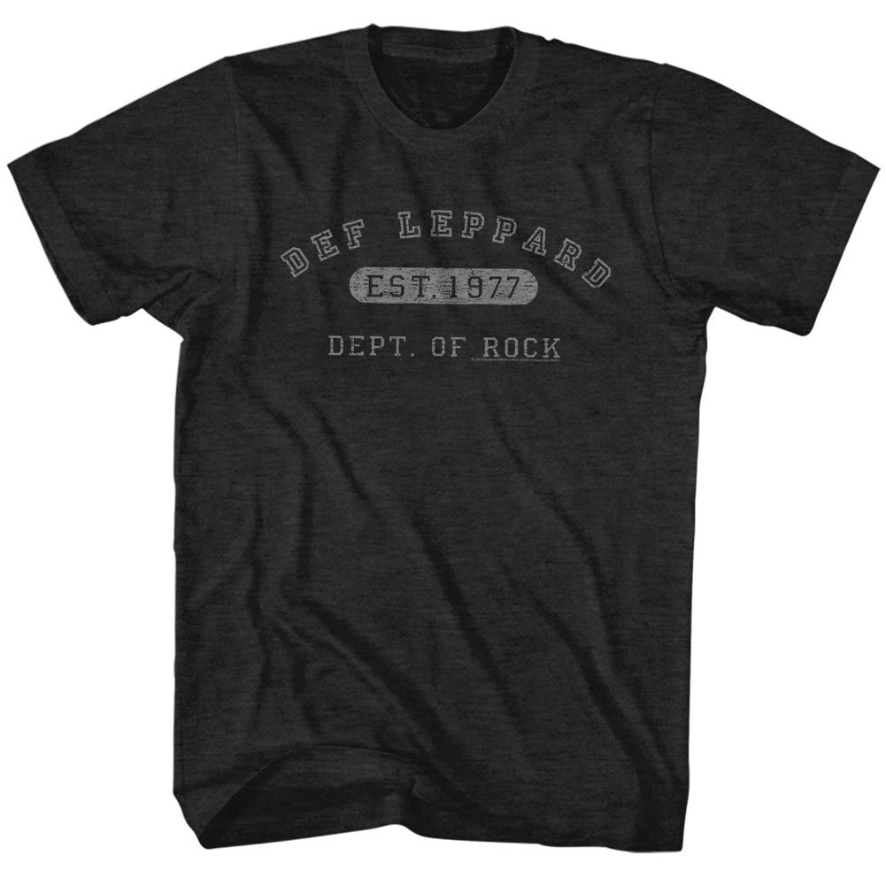 DEF LEPPARD-DEPT OF ROCK-BLACK HEATHER ADULT S/S TSHIRT