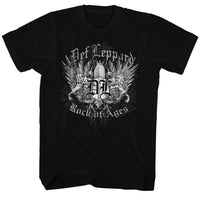 Thumbnail for DEF LEPPARD-ROCKOFAGES-BLACK ADULT S/S TSHIRT