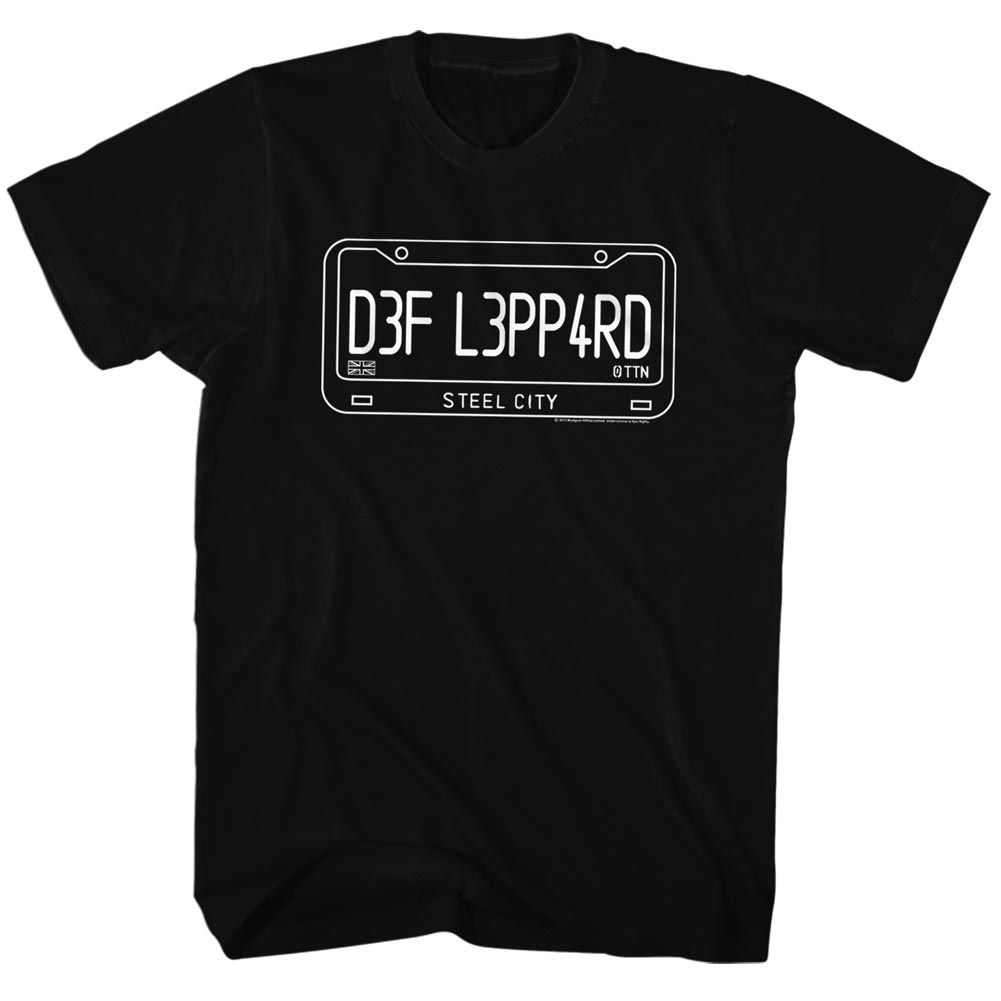 DEF LEPPARD-LICENSE-BLACK ADULT S/S TSHIRT