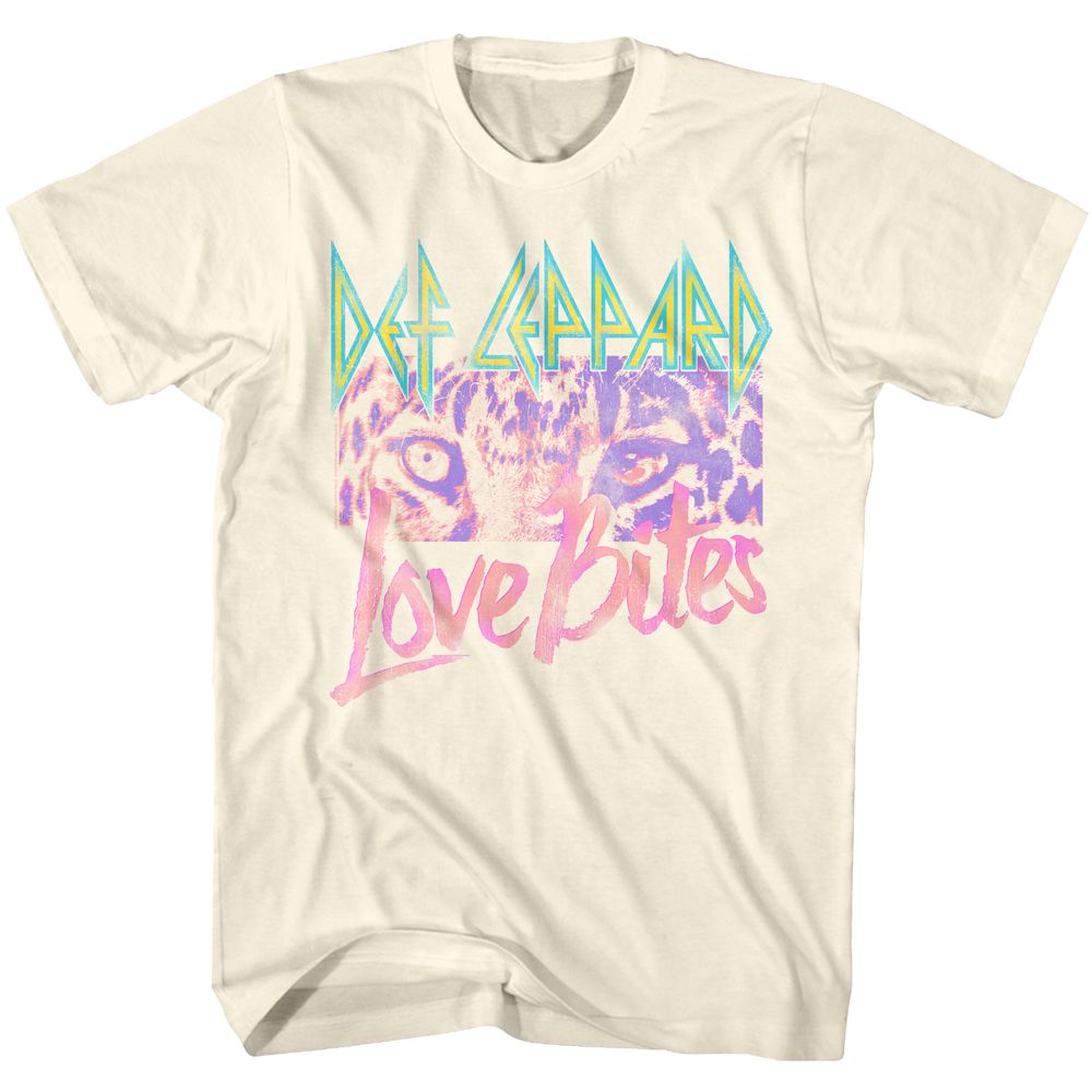 DEF LEPPARD-LOVE BITES-NATURAL ADULT S/S TSHIRT