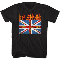 Thumbnail for DEF LEPPARD-LEOPARD FLAG-BLACK ADULT S/S TSHIRT