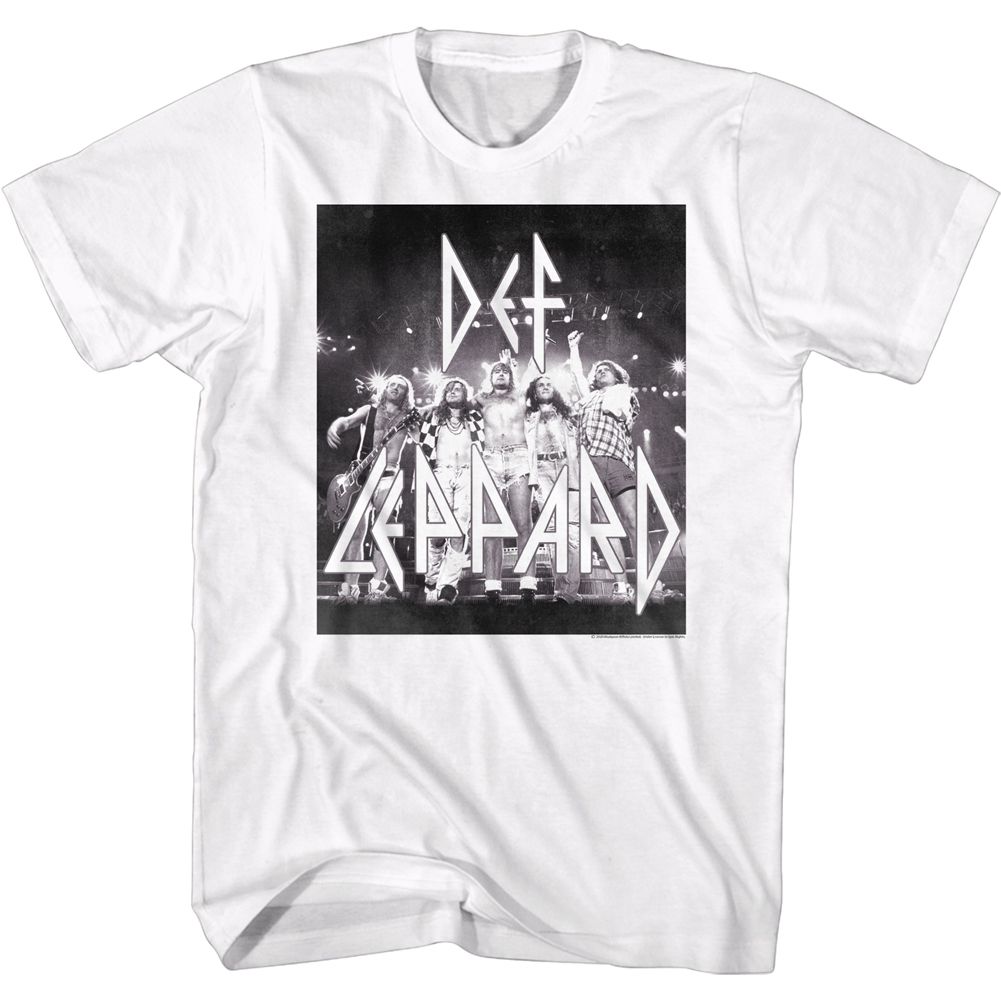 DEF LEPPARD-FINALE BOX-WHITE ADULT S/S TSHIRT