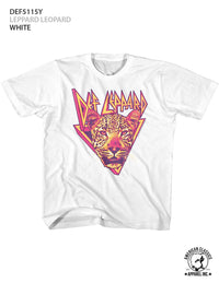 Thumbnail for DEF LEPPARD-LEPPARD LEOPARD-WHITE YOUTH S/S TSHIRT