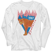 Thumbnail for DEF LEPPARD-DEF LEPPARD HALF LEOPARD-WHITE ADULT L/S TSHIRT