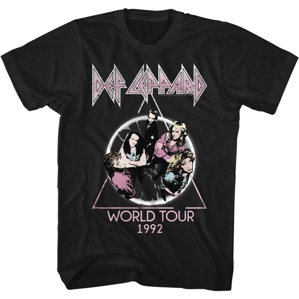 DEF LEPPARD-ADRENALIZE 92-BLACK ADULT S/S TSHIRT