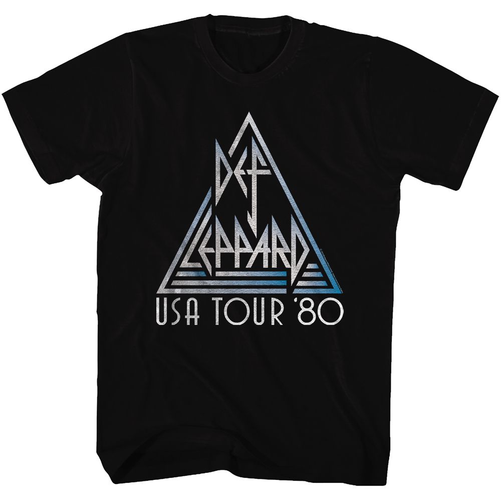 DEF LEPPARD-USA-BLACK ADULT S/S TSHIRT