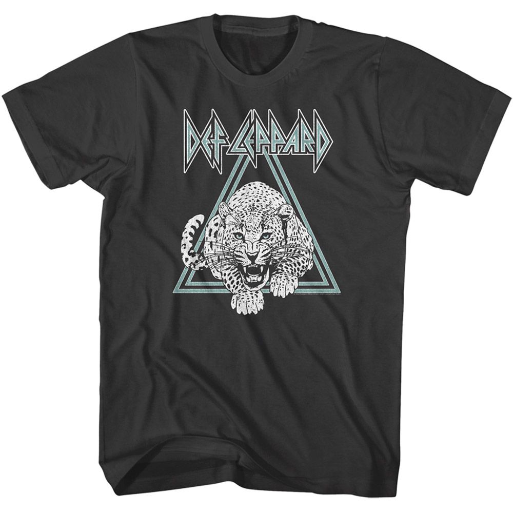DEF LEPPARD-DEF LEPPARD DOUBLE TRIANGLE-SMOKE ADULT S/S TSHIRT
