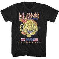 Thumbnail for DEF LEPPARD-DEF LEPPARD PYROMANIA-BLACK ADULT S/S TSHIRT