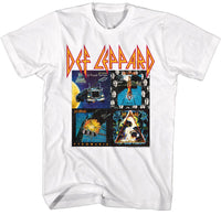Thumbnail for DEF LEPPARD-DEF LEPPARD 80S ALBUM-WHITE ADULT S/S TSHIRT