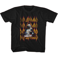 Thumbnail for DEF LEPPARD-DEF LEPPARD HYSTERIA FACE AND LOGOS-BLACK TODDLER S/S TSHIRT