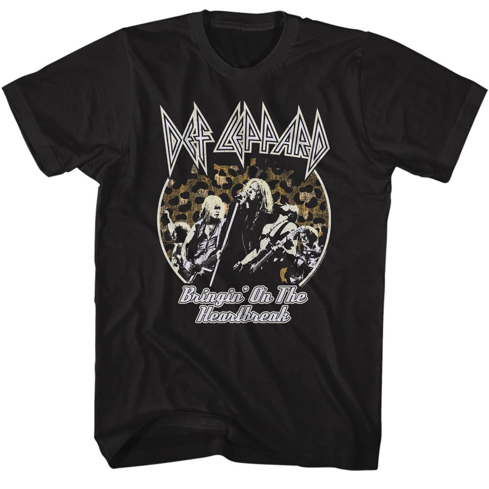DEF LEPPARD-DEF LEPPARD BRINGIN THE HEARTBREAK-BLACK ADULT S/S TSHIRT