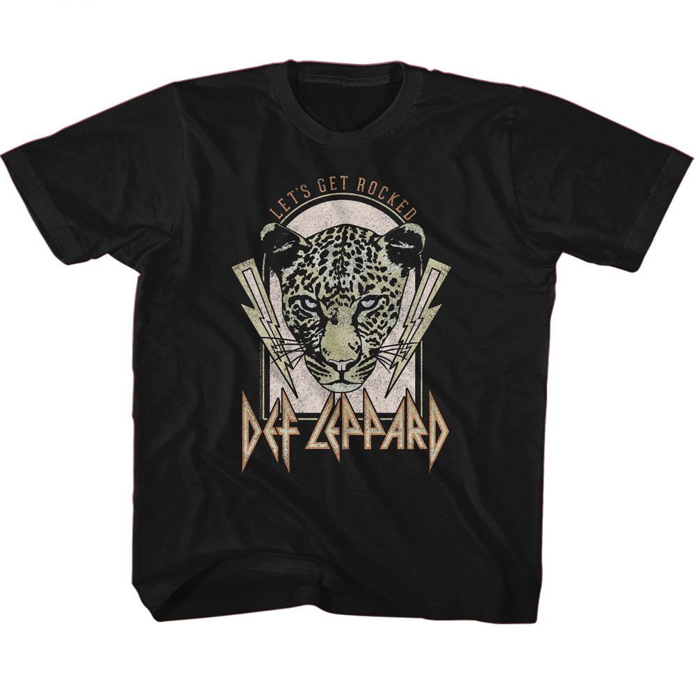 DEF LEPPARD-DEF LEPPARD LIGHTNING BOLTS LETS GET ROCKED-BLACK TODDLER S/S TSHIRT